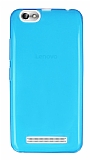 Lenovo Vibe C A2020 Ultra nce effaf Mavi Silikon Klf