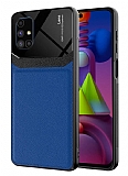 Eiroo Harbor Samsung Galaxy M51 Lacivert Silikon Klf