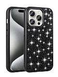 Eiroo Linea iPhone 12 Pro Max Tal Siyah Silikon Klf