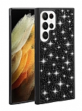 Eiroo Linea Samsung Galaxy S23 Ultra Tal Siyah Silikon Klf