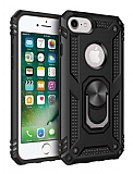 Eiroo Magnet Ring iPhone SE / 5 / 5S Ultra Koruma Siyah Klf