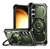 Eiroo Military Samsung Galaxy S24 Plus Sper Koruma Yeil Klf
