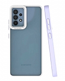 Eiroo Mima Samsung Galaxy A32 4G Kamera Korumal Lila Rubber Klf