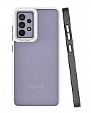 Eiroo Mima Samsung Galaxy A52 Kamera Korumal Siyah Rubber Klf