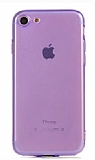 Eiroo Mun iPhone SE 2020 effaf Mor Silikon Klf