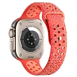 Eiroo New Series Apple Watch Silikon Turuncu Kordon (45mm)