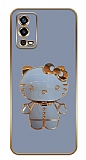 Eiroo Oppo A55 Hello Kitty Standl Mavi Silikon Klf
