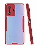 Eiroo Painted Xiaomi 11T / 11T Pro Krmz Silikon Klf