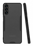 Eiroo Painted Samsung Galaxy A04s Kamera Korumal Siyah Klf