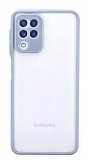 Eiroo Painted Samsung Galaxy A22 4G Kamera Korumal Gri Klf