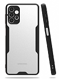 Eiroo Painted Samsung Galaxy A32 4G Kamera Korumal Siyah Klf
