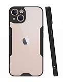Eiroo Painted iPhone 13 Kamera Korumal Siyah Klf