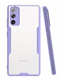 Eiroo Painted Samsung Galaxy S20 FE Mor Silikon Klf