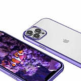 Eiroo Pixel iPhone 13 Pro Mor Rubber Klf