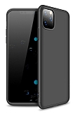 Zore GKK Ays iPhone 11 Pro Max 360 Derece Koruma Siyah Rubber Klf