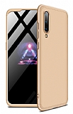 Zore GKK Ays Xiaomi Mi 9 360 Derece Koruma Gold Rubber Klf