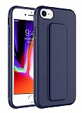Eiroo Qstand iPhone 7 / 8 Lacivert Silikon Klf
