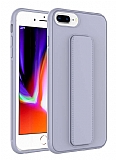 Eiroo Qstand iPhone 7 Plus / 8 Plus Gri Silikon Klf