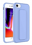 Eiroo Qstand iPhone SE 2020 Lila Silikon Klf