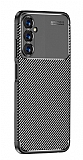 Eiroo Rugged Carbon Samsung Galaxy A05s Siyah Silikon Klf