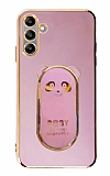 Eiroo Samsung Galaxy A04s Baby Panda Standl Mor Silikon Klf