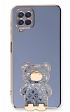 Eiroo Samsung Galaxy A22 4G Lks Ay Standl Mavi Silikon Klf