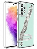 Eiroo Samsung Galaxy A53 5G Su Yolu Zincirli Silver Silikon Klf