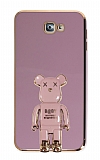 Eiroo Samsung Galaxy J7 Prime Baby Bear Standl Mor Silikon Klf
