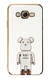 Eiroo Samsung Galaxy J7/J7 Core Baby Bear Standl Beyaz Silikon Klf
