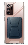 Eiroo Samsung Galaxy Note 20 Ultra Lacivert Kartlkl Standl Ultra Koruma Klf