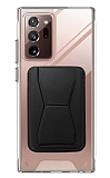 Eiroo Samsung Galaxy Note 20 Ultra Siyah Kartlkl Standl Ultra Koruma Klf