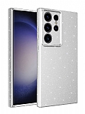 Eiroo Samsung Galaxy S23 Ultra Simli Silver Silikon Klf