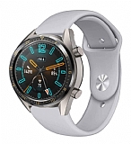 Eiroo Samsung Galaxy Watch Spor Silikon Gri Kordon (46 mm)