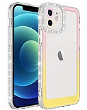 Eiroo Shimmer iPhone 11 Kamera Korumal Pembe-Sar Silikon Klf