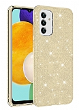 Eiroo Silvery Samsung Galaxy A04s Simli Gold Silikon Klf