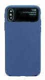 Eiroo Simplified iPhone X / XS Lacivert Silikon Klf