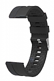 Eiroo Sport Huawei Watch GT 2 46 mm Siyah Silikon Kordon