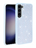 Eiroo Stone Sammsung Galaxy S23 Plus Tal Mavi Silikon Klf