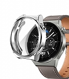 Huawei Watch GT 3 Pro 43mm Ekran Koruyucu Silver Silikon Klf