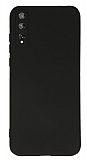 Huawei P Smart S Kamera Korumal Siyah Silikon Klf
