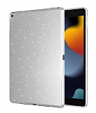 iPad 10.2 2021 9.Nesil Simli Silver Silikon Klf