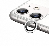 iPhone 11 Metal Kenarl Cam Silver Kamera Lensi Koruyucu