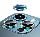 iPhone 11 Pro Max Crystal Tal Yeil Kamera Lensi Koruyucu