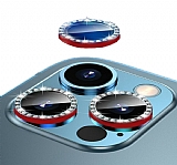 iPhone 11 Pro Max Crystal Tal Krmz Kamera Lensi Koruyucu