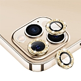 iPhone 12 Pro 6.1 in Gold Tal Kamera Lens Koruyucu