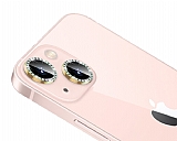 iPhone 13 Crystal Tal Gold Kamera Lensi Koruyucu