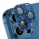 iPhone 12 Pro Max Metal Mavi Kamera Lens Koruyucu