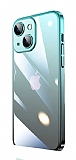 iPhone 13 Geili Kamera Korumal Siyah-Mavi Silikon Klf