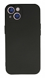 iPhone 13 Mini Kamera Korumal Siyah Silikon Klf