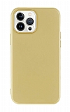 iPhone 13 Pro Gold Mat Silikon Klf